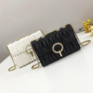 Women's shoulder bag fashion messenger small square bag fold women bag