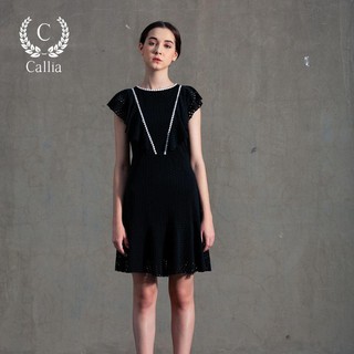 [Mã FASHIONMALLT4 giảm 15% đơn 150k] Đầm body đuôi cá nữ Callia Ari ren tay cánh tiên (Tím/ Đen)