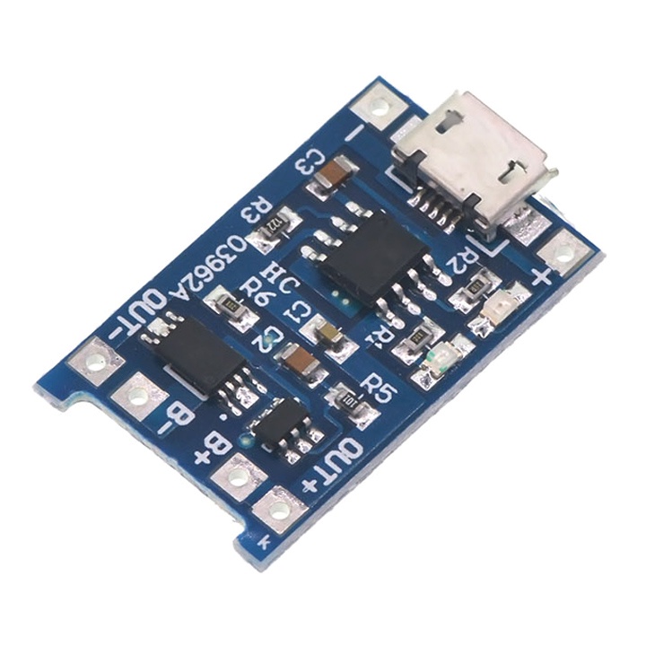 Mạch Sạc Pin Lithium TP4056 1A Micro USB V2 - Có IC Bảo Vệ Quá Dòng, Quá Áp