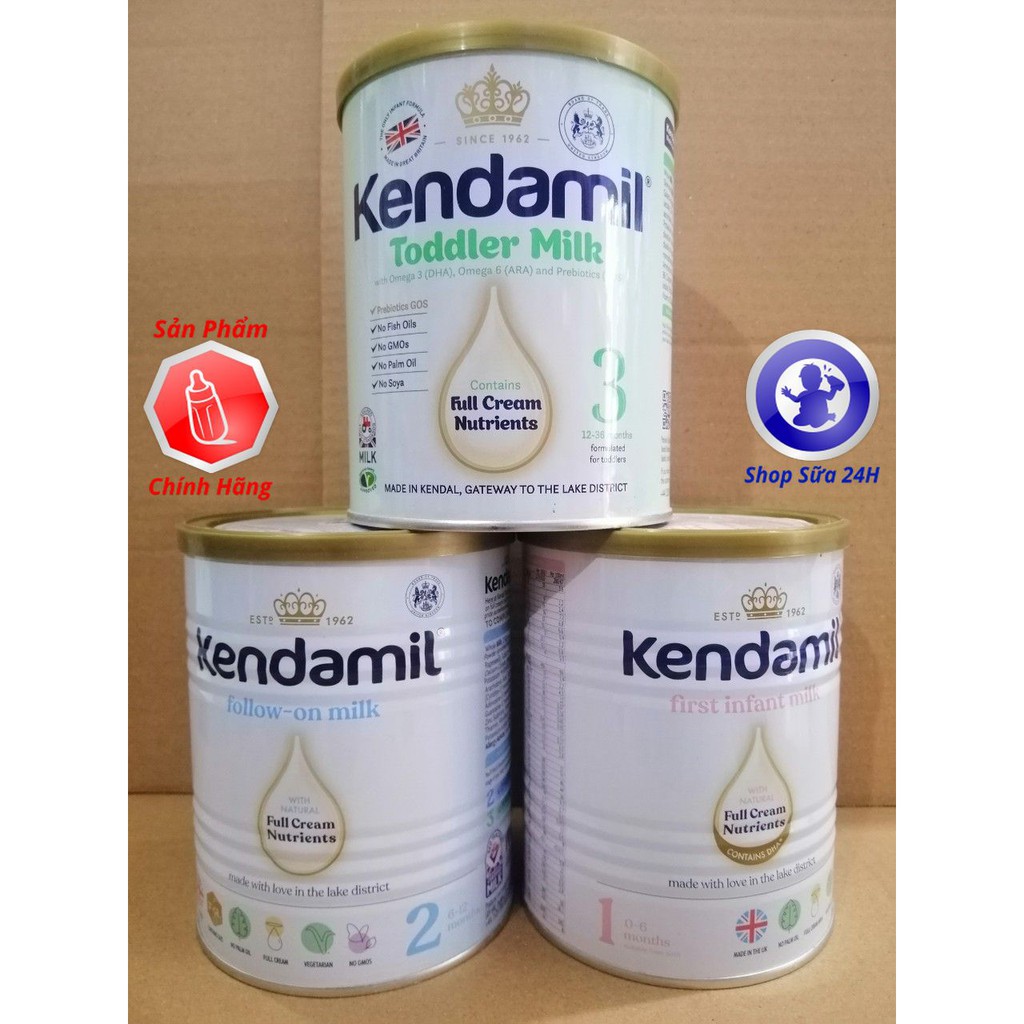 [DATE 2023] Sữa Kendamil Số 1, Số 2, Số 3 Lon 400g