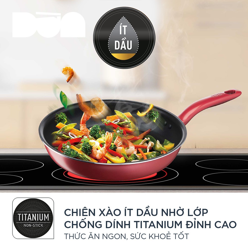 Chảo chiên đáy từ chống dính cao cấp 24cm - Tefal So Chef