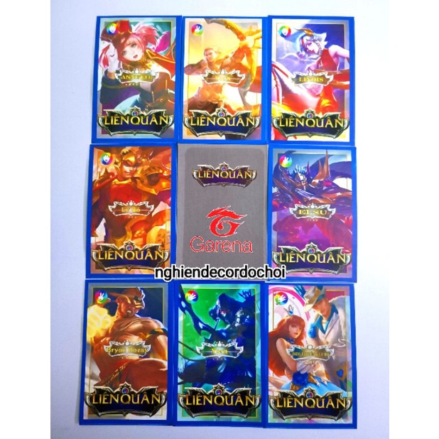 Combo 50 Thẻ bài liên quân mobile 2022 siêu đẹp bằng giấy.