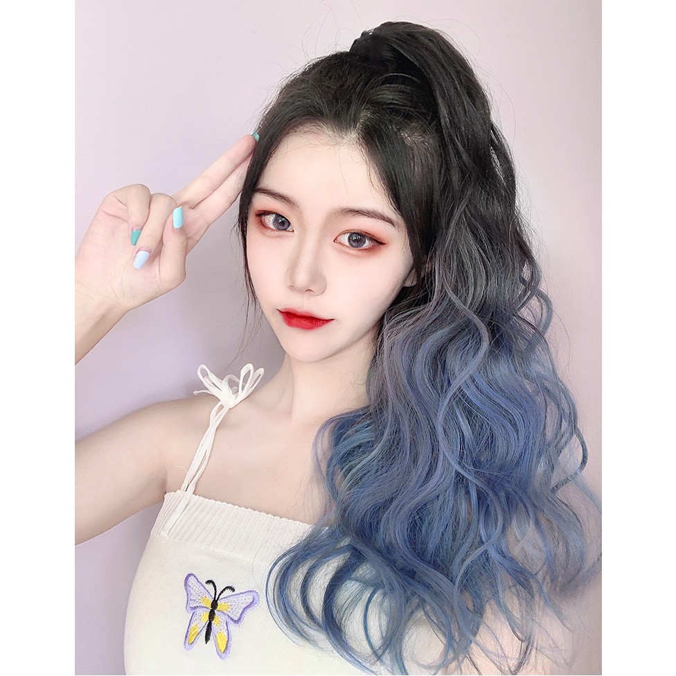 Tóc giả ngoạm xù ombre 😍FREESHIP😍 ngoạm kẹp xù omber Y01