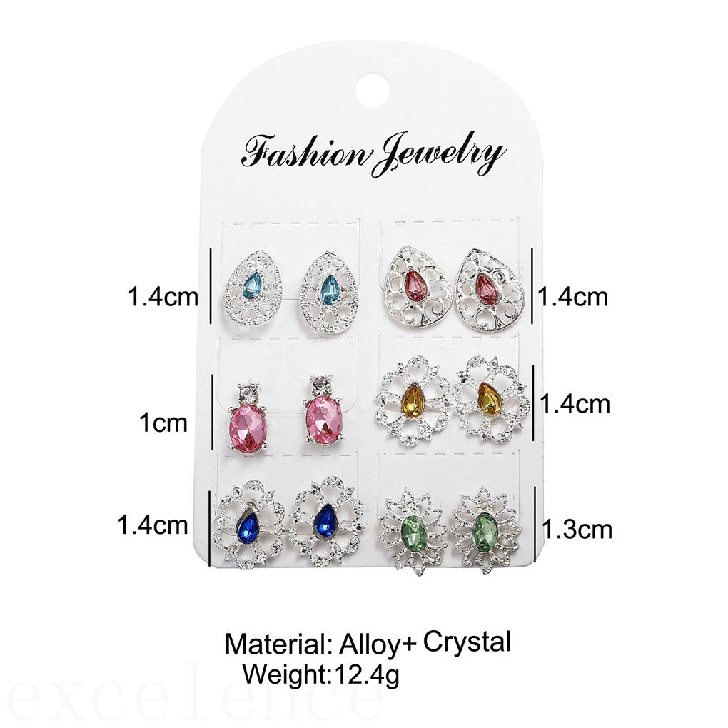 Set 6 Đôi Khuyên Tai Phong Cách Bohemian Cổ Điển Dành Cho Nữ