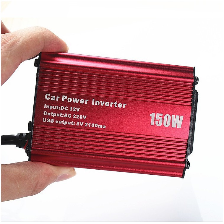 Bộ Chuyển Nguồn Car Inverter 12v - 220v - 150w Vuông