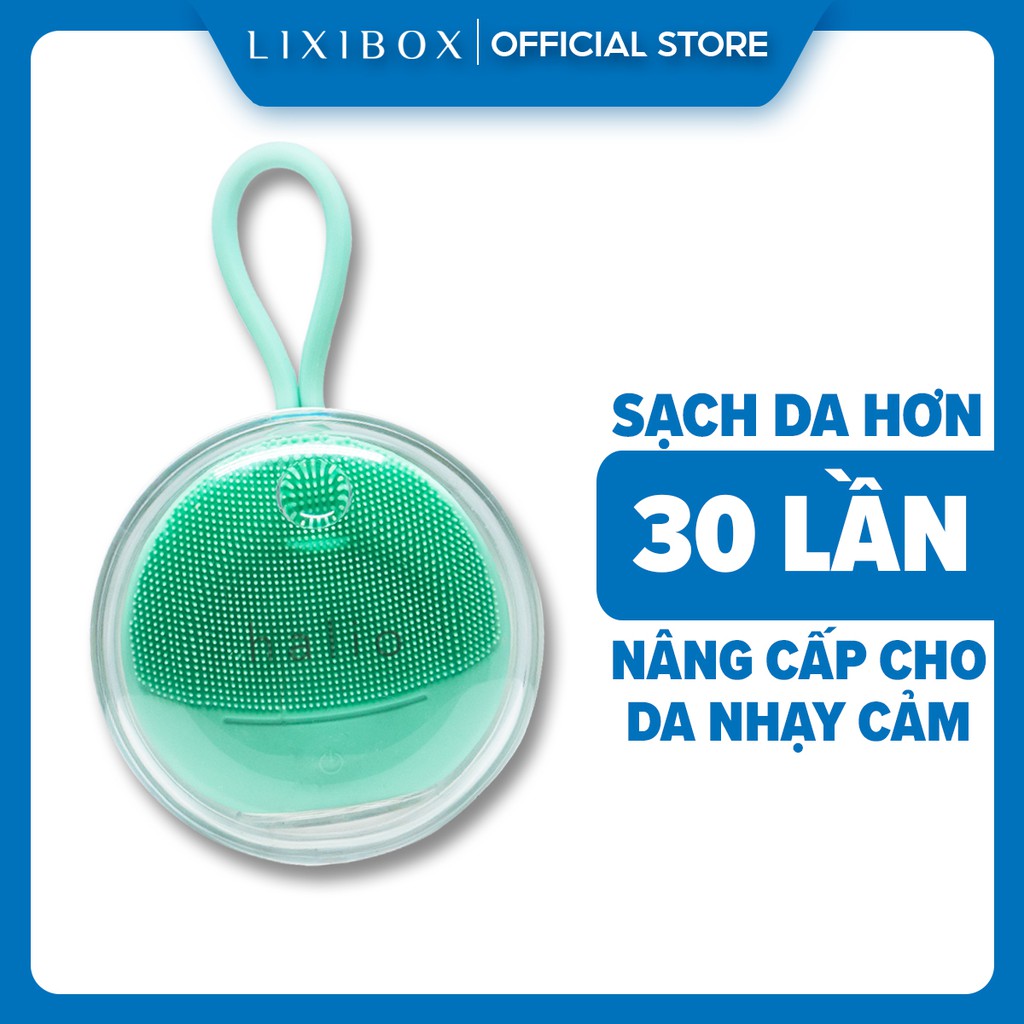 Combo Máy Rửa Mặt Và Massage Da Mặt Cho Da Nhạy Cảm Halio Sensitive - Xanh mint &  2 Mặt Nạ Green Tea và Acai Berry | BigBuy360 - bigbuy360.vn