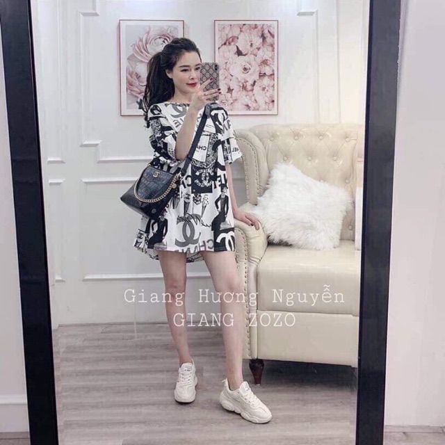 Áo xuông thân dài tay lỡ