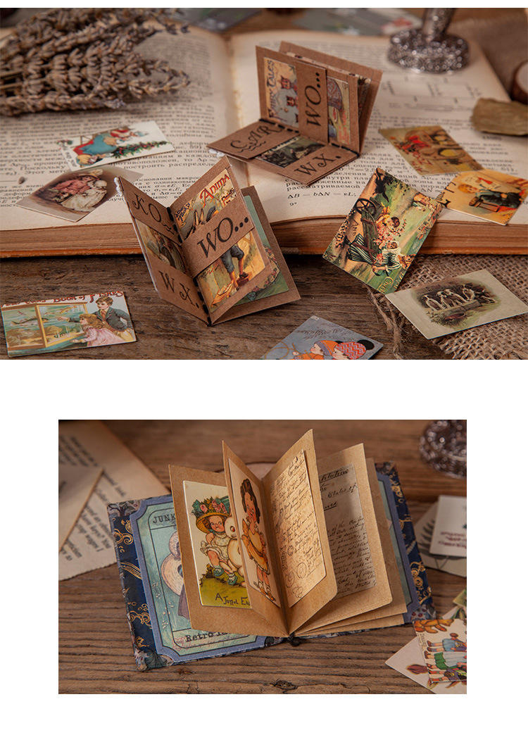 [Mã LIFE0803ALL giảm 10% đơn 0K] Set 100 tờ giấy trang trí sổ tay lưu niệm Vintage 2 dòng sưu tập