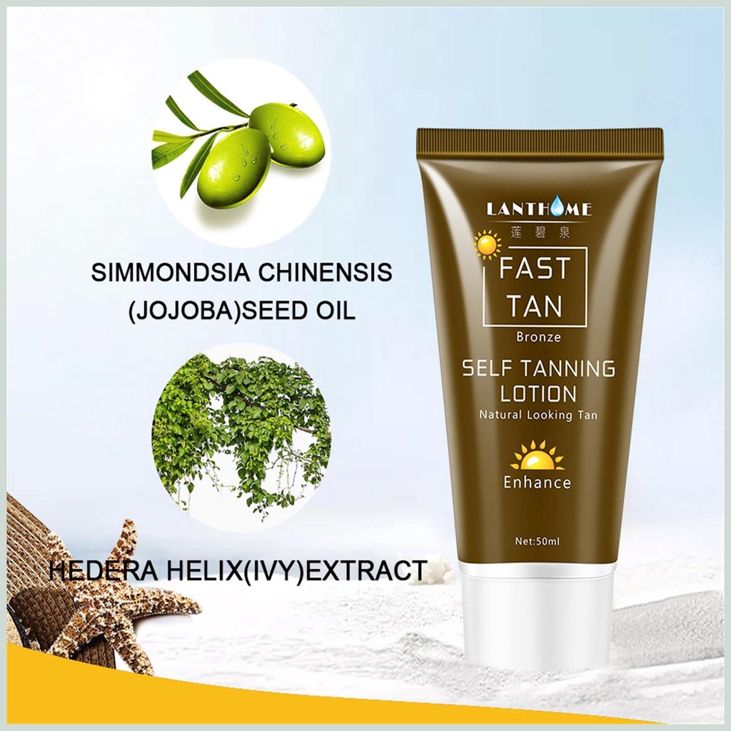 Kem Nhuộm Da Nâu Toàn Thân Tự Nhiên Không Gây Kích Ứng Da 50g