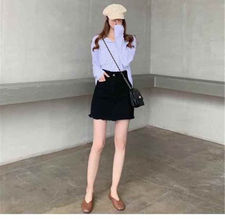 Chân Váy Kaki Ôm Lưng Cao