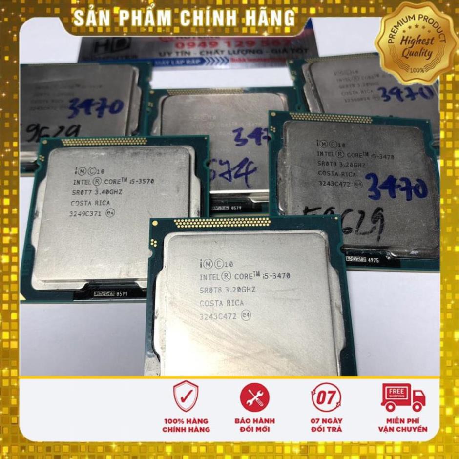 CPU core i5 socket 1155, i5 2320, i5 2400, i5 2500, i5 3330s,i5 3450, i5 3470, i5 3470s, i5 3550, i5 3570