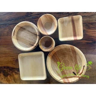 Combo tinh tế mo cau/tiệc 15 người ,chén đĩa mo cau dùng 1 lần cao cấp, tiện lợi, thân thiện môi trường/mo cau xứ Tiên