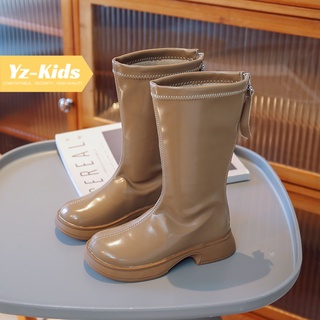 Giày Boots Chống Trượt Chống Thấm Nước Phong Cách Thời Trang Anh Quốc Cho Bé Gái 5-18 Tuổi