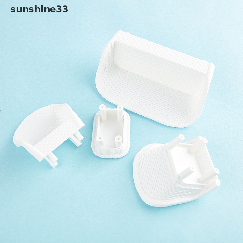 Bộ 4 mô hình ghế sofa để trang trí nhà búp bê