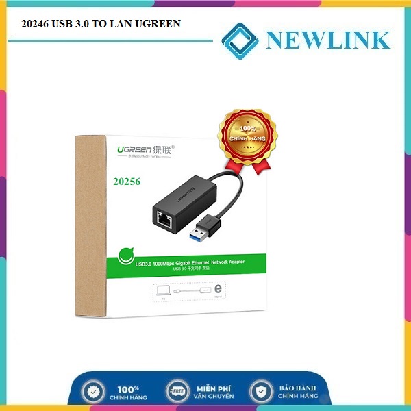 Cáp chuyển đổi USB to Lan Ugreen cao cấp 10/100 20254/ 10/100/1000 20256 bảo hành 18 tháng