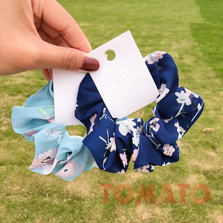 Dây cột tóc scrunchie lụa satin phi bóng sang chảnh - 43