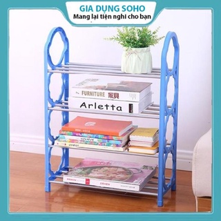 Kệ Để Giày Dép 4 Tầng SOHO, Kệ Sách Đa Năng Bằng Nhựa Siêu Tiện Lợi