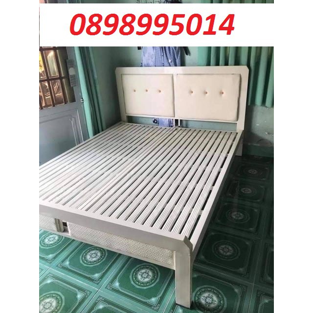 GIƯỜNG ĐƠN SẮT HỘP VUÔNG GIÁ RẺ MÀU TRẮNG SANG TRỌNG