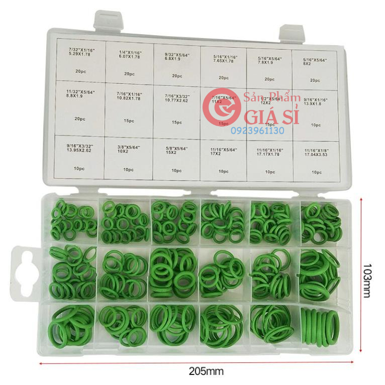 Hộp 270 vòng cao su chuyên dùng để thay thế cho hệ thống điều hòa không khí ô tô ❤️freeship❤️