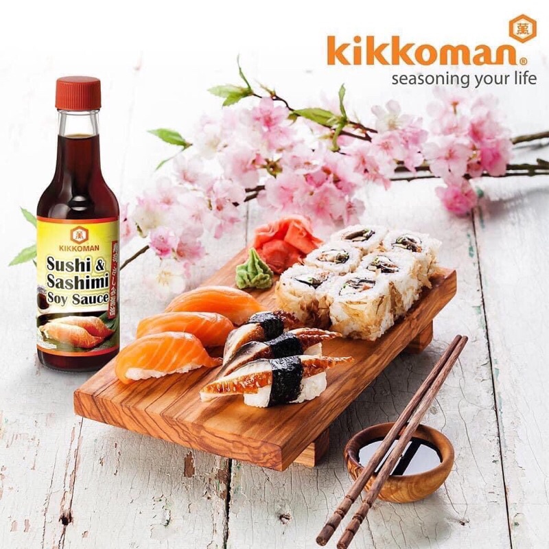 Nước Tương Nhật Sushi &amp; Sashimi Hiệu Kikkoman Chai 150ml-Nước Tương Chấm Gỏi Cá Hồi,Shashimi Ngon Truyền Thống Nhật Bản