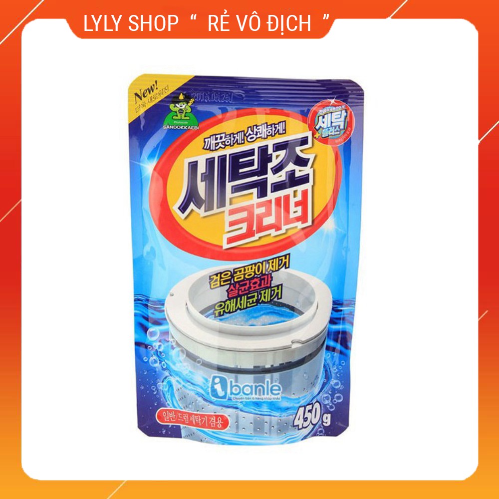 Gói bột tẩy lồng máy giặt Hàn quốc đánh bay ố rỉ sét lylyshop.vn