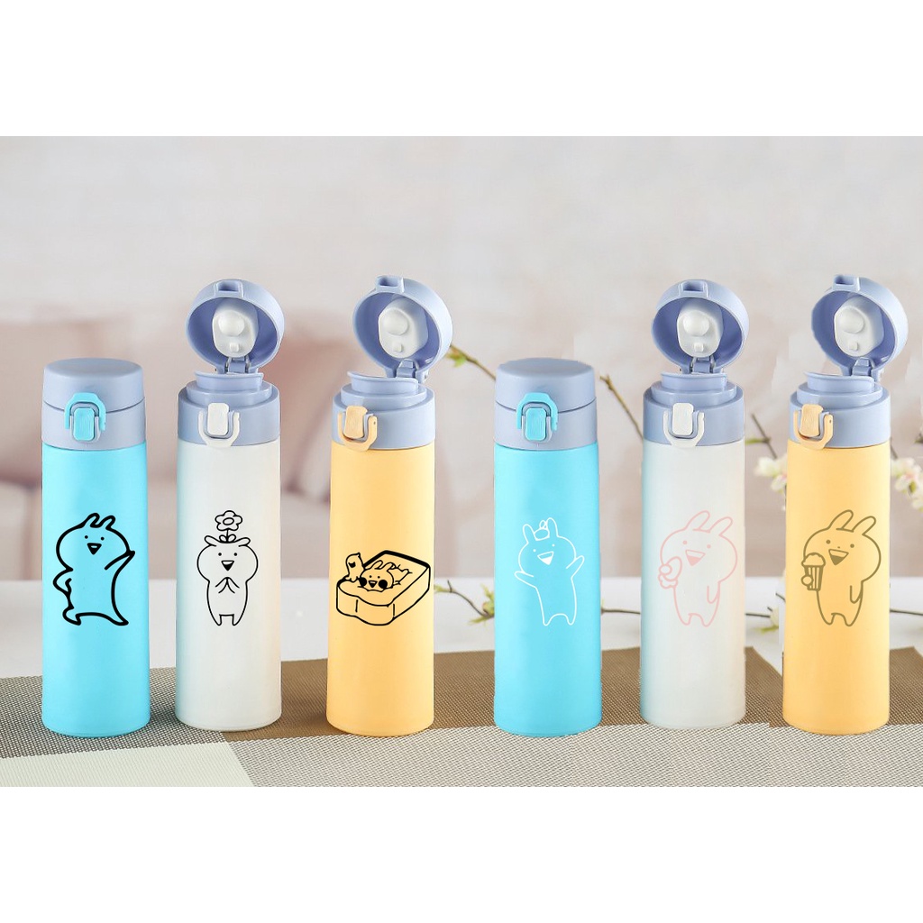bình nước 2 lớp usagyuuun B2DC7 dễ thương cute hoạt hình 400-500ml