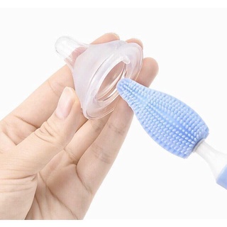 Cọ rửa bình sữa Silicon cao cấp 3 chi tiết [Tay cầm xoay 360 độ]