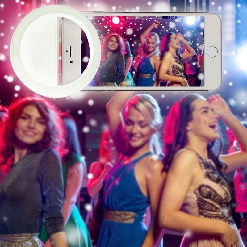 Đèn LED kẹp điện thoại hỗ trợ chụp hình Selfie