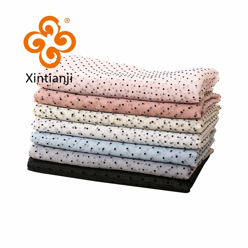 Chấm Bi Organza Vải Đổ Chấm DIY Vải Organza Vải Tulle Puff Váy Lưới Vải 50x150cm TJ3790