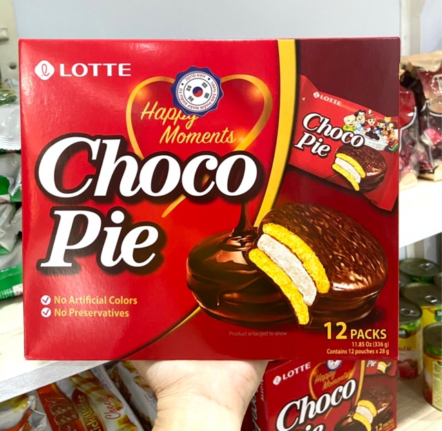 Bánh ChocoPie HÀN QUỐC LOTTE - hộp 12 cái