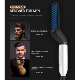 Lược điện chải thẳng tóc/râu đa năng cho nam