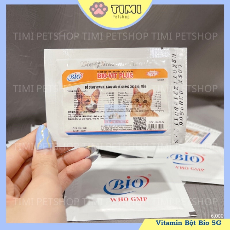Bột bổ sung VITAMIN Bio giúp thú cưng khỏe mạnh