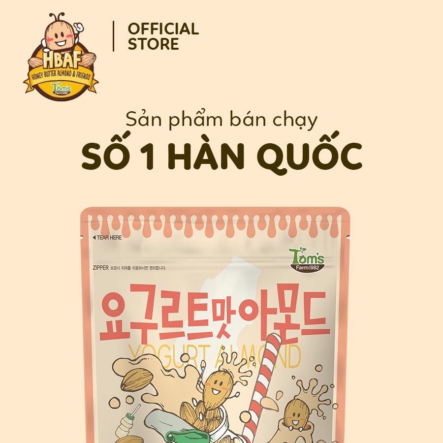 Hạnh nhân tẩm vị Sữa Chua Tom's Farm - Gói 30g