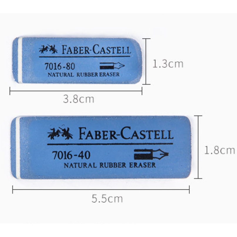 Gôm tẩy mực Faber Castell Eraser 7016 loại nhỏ dùng tẩy bút bi và mực in laser
