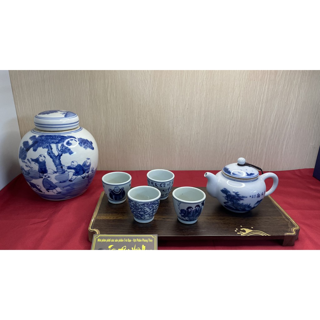 Hũ trà Ngũ Nhi giả cổ  - dung tích 1.6L