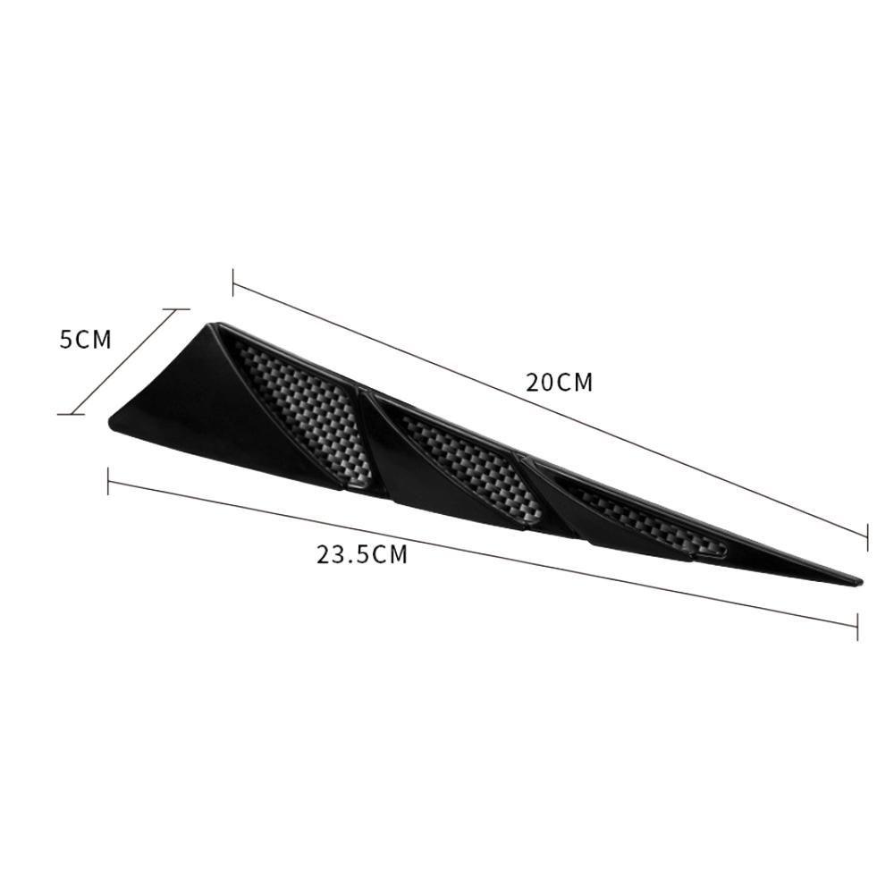 1 Cặp Sticker Dán Nắp Capo Xe Hơi Màu Đen|Phụ Kiện Đầu Lọc Không Khí Chuyên Dụng Cho Xe Hơi