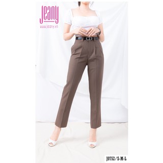 Quần Tây Công Sở Nữ Màu Nâu Kèm Thắt Lưng J0752 - Jeany