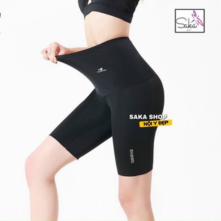 Quần legging nữ tan mỡ lửng màu đen