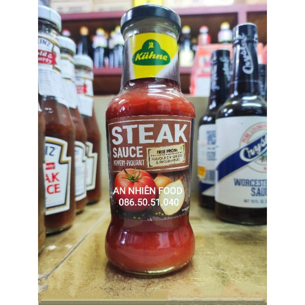Sốt Ướp Thịt Steak hiệu Kuehne 250ML