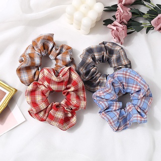 Dây Buộc Tóc Họa Tiết Caro Phong Cách Mori Hàn Quốc Xinh Xắn