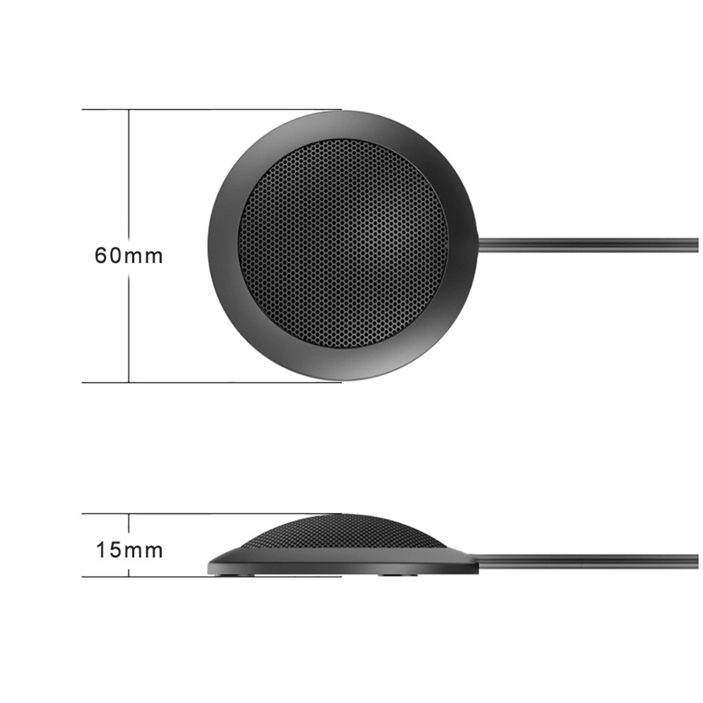 Micro thu âm đa hướng 360 độ jack cắm 3.5mm chất lượng cao cho máy tính bàn