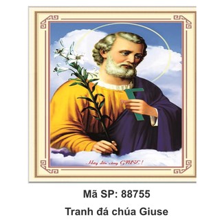 Tranh đính đá Chúa Jesu 88755 (50x70) chưa đính