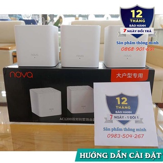 Logo NOVA - Bộ 3 Cục Wifi Mesh không dây Tenda Nova MW3 - Phiên bản logo NOVA - Tiếng Anh