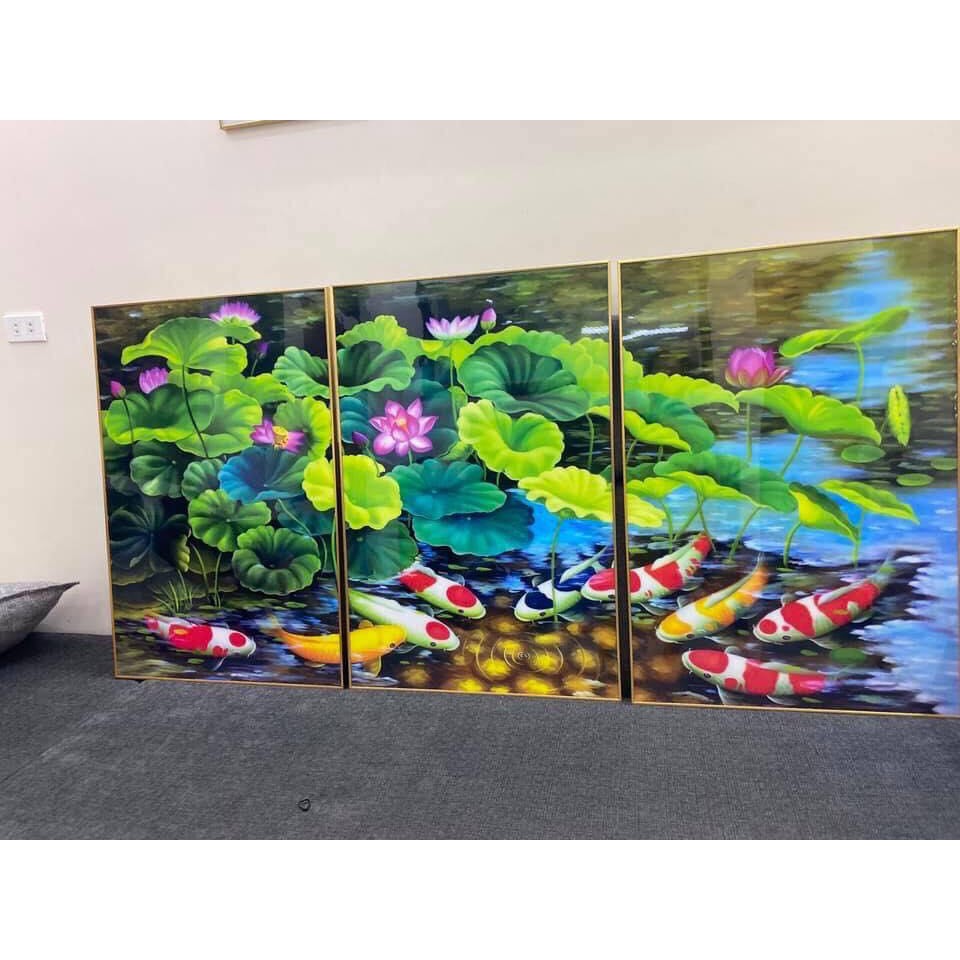 Tranh gương - Pha Lê hoa sen tặng kèm Đinh 4 chân treo tranh canvas tranh gương,tranh tường,khung ảnh, treo đồ | BigBuy360 - bigbuy360.vn