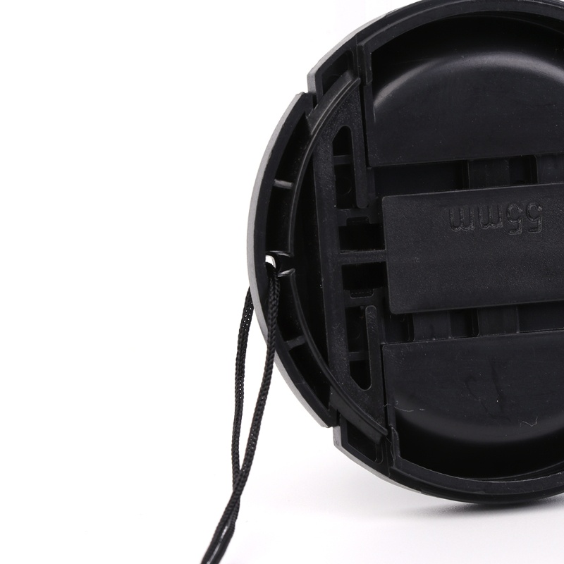 Nắp Đậy Ống Kính Máy Ảnh DSLR 55mm Kèm Dây Đeo