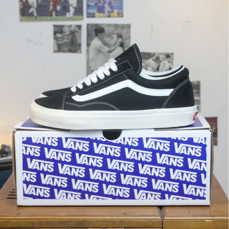 Giày sneaker 𝐕𝐚𝐧𝐬 𝐒𝐭𝐲𝐥𝐞 𝐕𝐚𝐮𝐥𝐭 11, vans old skool 11 đen thấp full box xanh + bill - Tina official