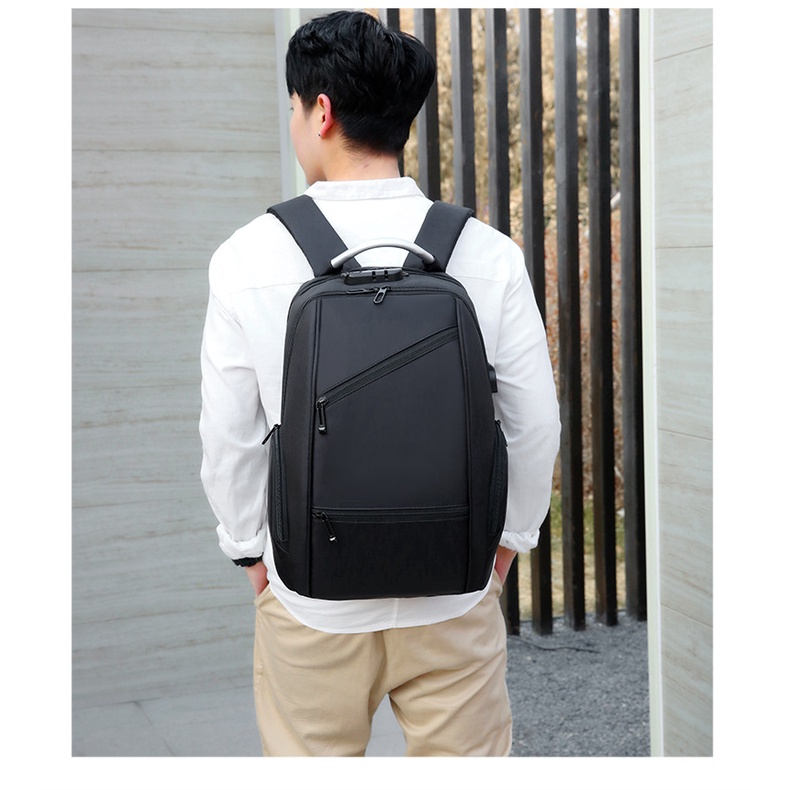 Balo Chuwanglin Vải Oxford Chống Thấm Nước Chống Trộm Thời Trang Cho Nam