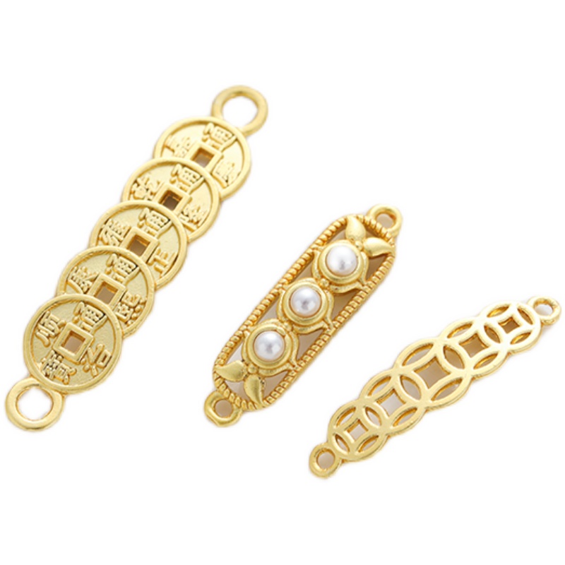 Mặt Dây Chuyền/Móc Khóa Túi Đựng Tiền Xu/Vỏ Sò Mạ Vàng 18k Mặt Dây Chuyền diy