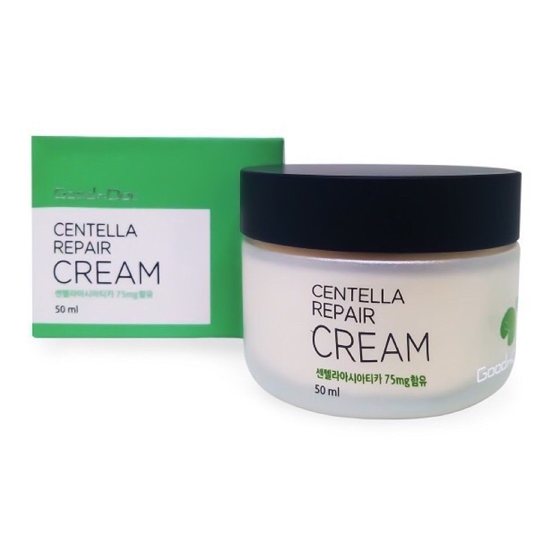 Kem Rau Má Dưỡng Ẩm Phục Hồi Giảm Thâm Nám Trắng Sáng Da Chống Lão Hóa GoodnDoc Centella Repair Cream