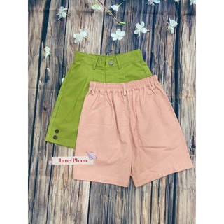 Quần short LINEN BỘT PREMIUM. June Q07